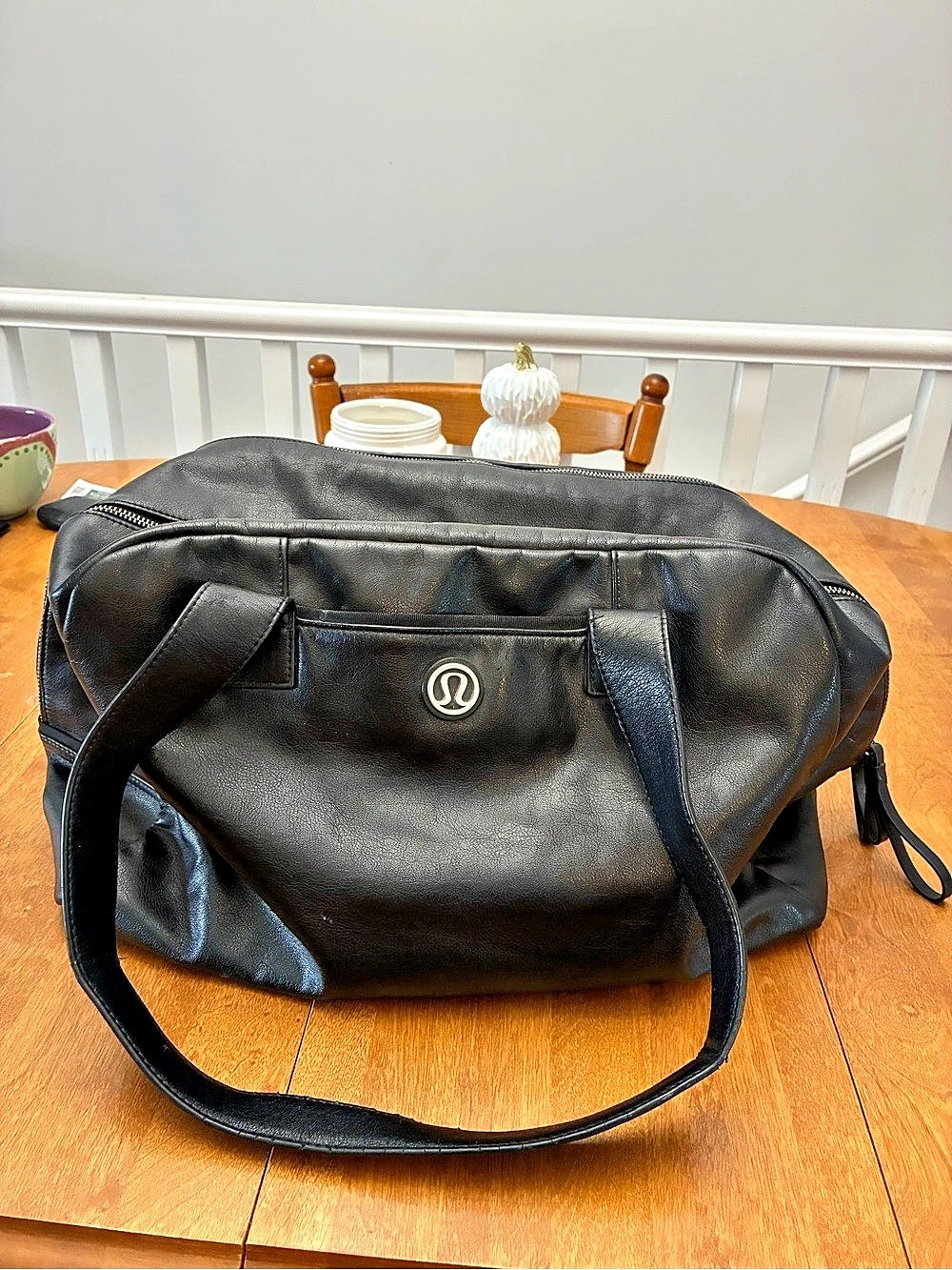 lululemon Follow Your Bliss Bag Black Travel Bag